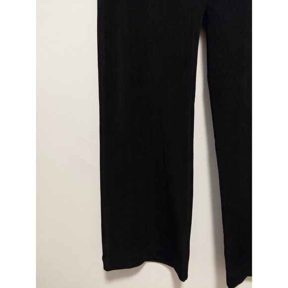 Chico's (1 Short) Travelers Pants Black Slinky Knit Pull On Straight Leg Medium - Picture 3 of 5